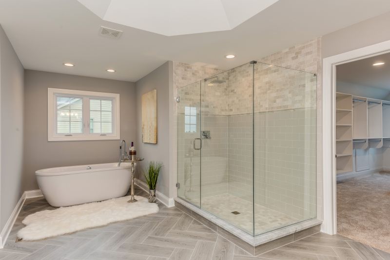 Open-Concept Bathroom with Glass Enclosure